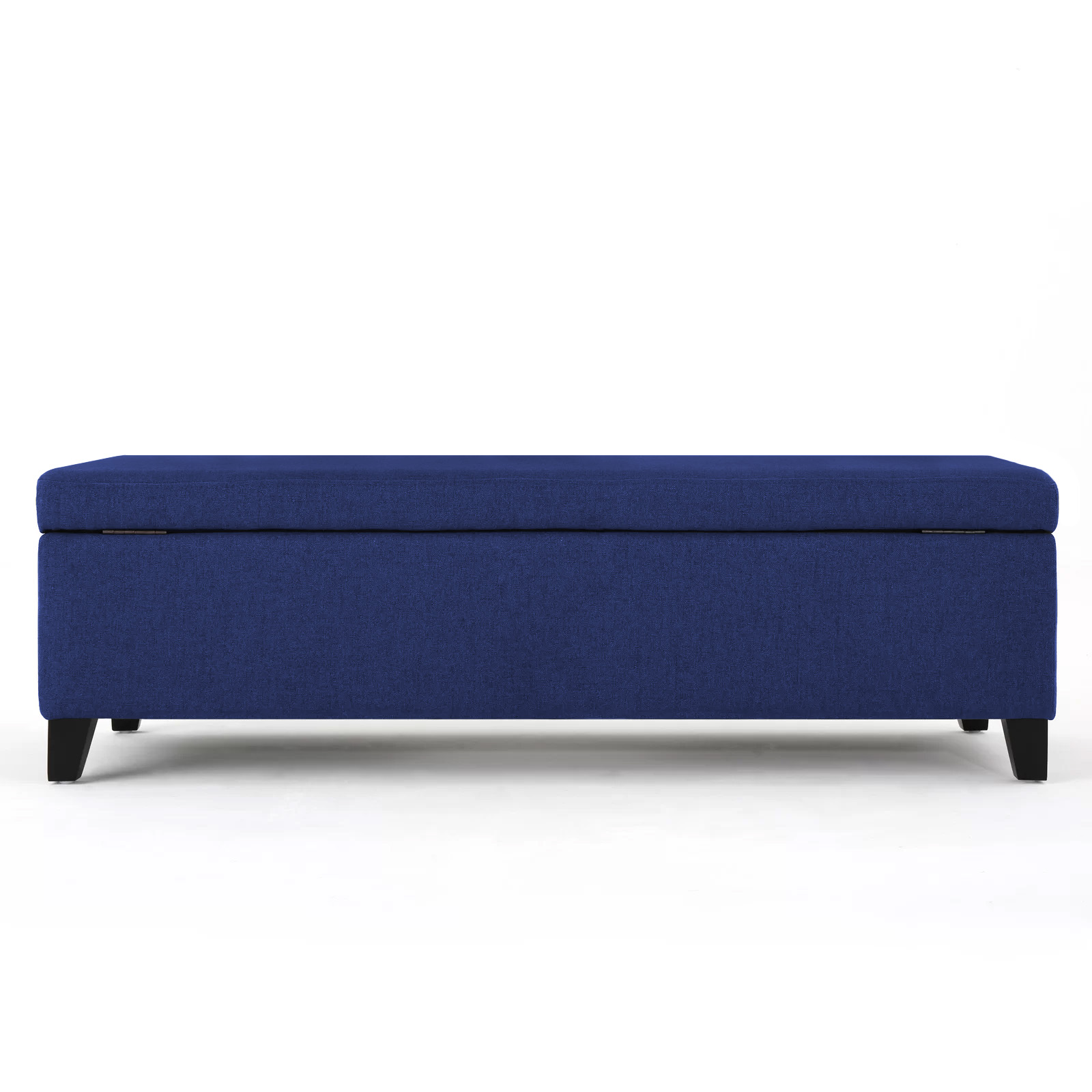Recamier Bau Julia 1,60m Suede Azul Marinho  - Inova Decor