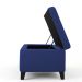 Recamier Bau Julia 1,60m Suede Azul Marinho  - Inova Decor