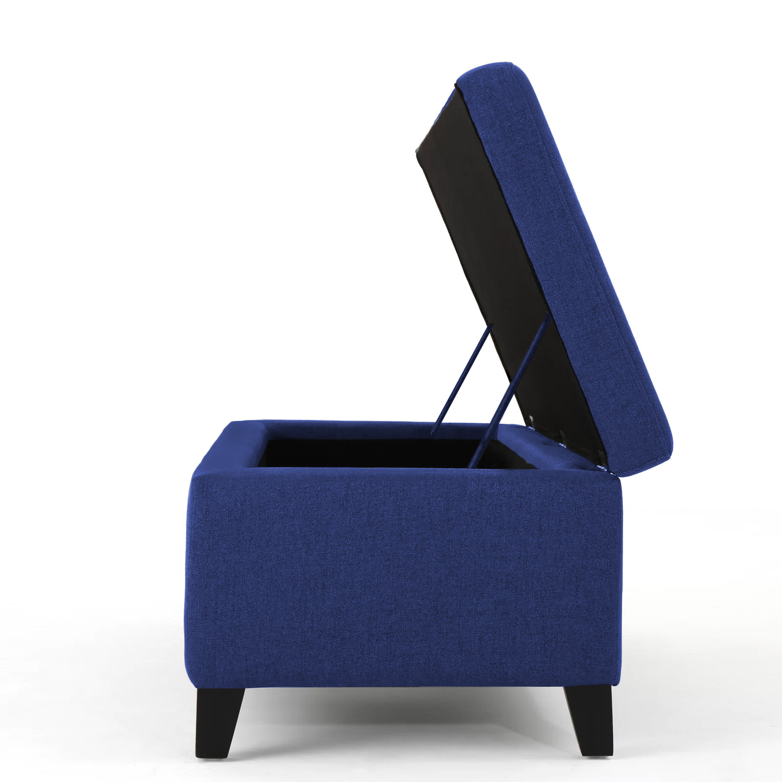 Recamier Bau Julia 1,60m Suede Azul Marinho  - Inova Decor