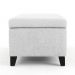 Recamier Bau Julia 1,60m Suede Branco  - Inova Decor