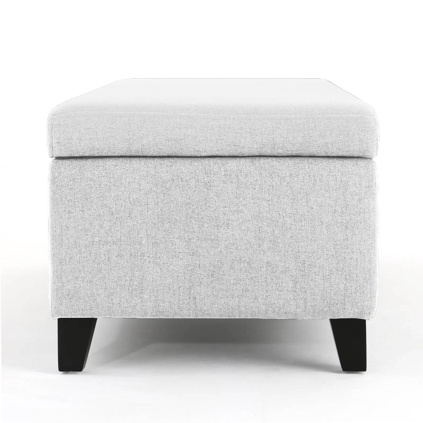 Recamier Bau Julia 1,60m Suede Branco  - Inova Decor