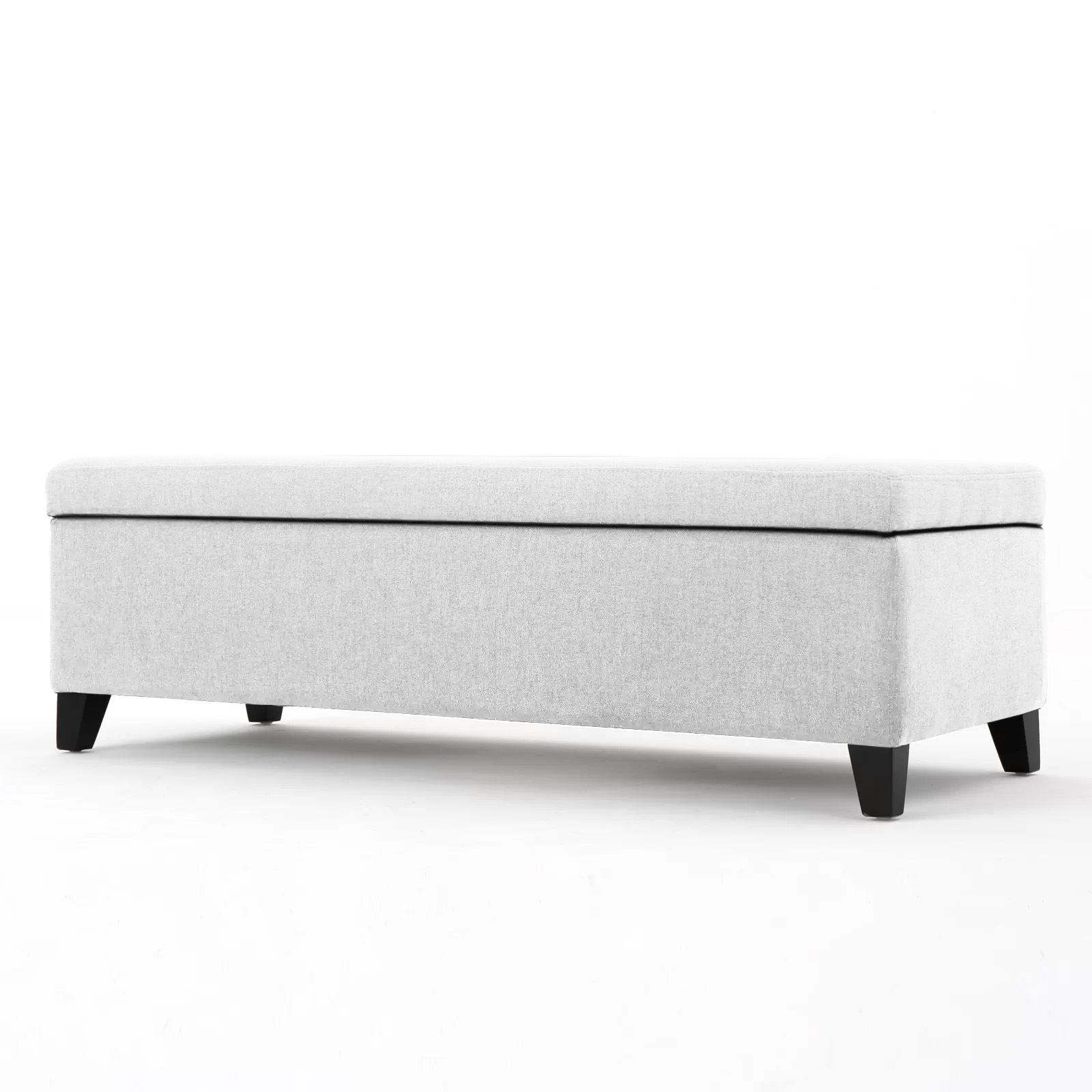 Recamier Bau Julia 1,60m Suede Branco  - Inova Decor