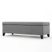 Recamier Bau Julia 1,60m Suede Cinza  - Inova Decor