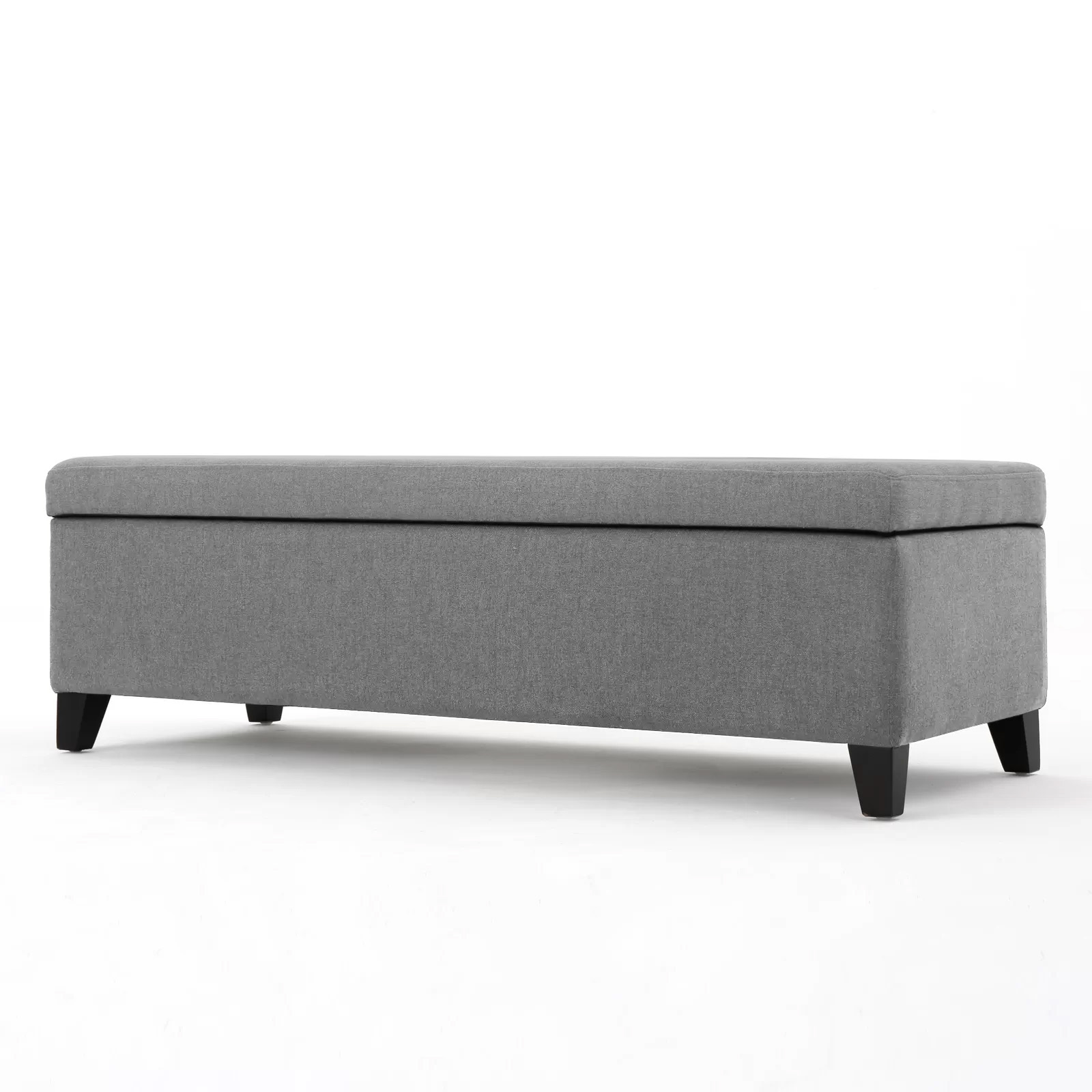 Recamier Bau Julia 1,60m Suede Cinza  - Inova Decor