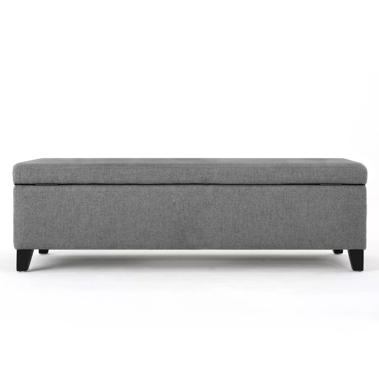 Recamier Bau Julia 1,60m Suede Cinza  - Inova Decor