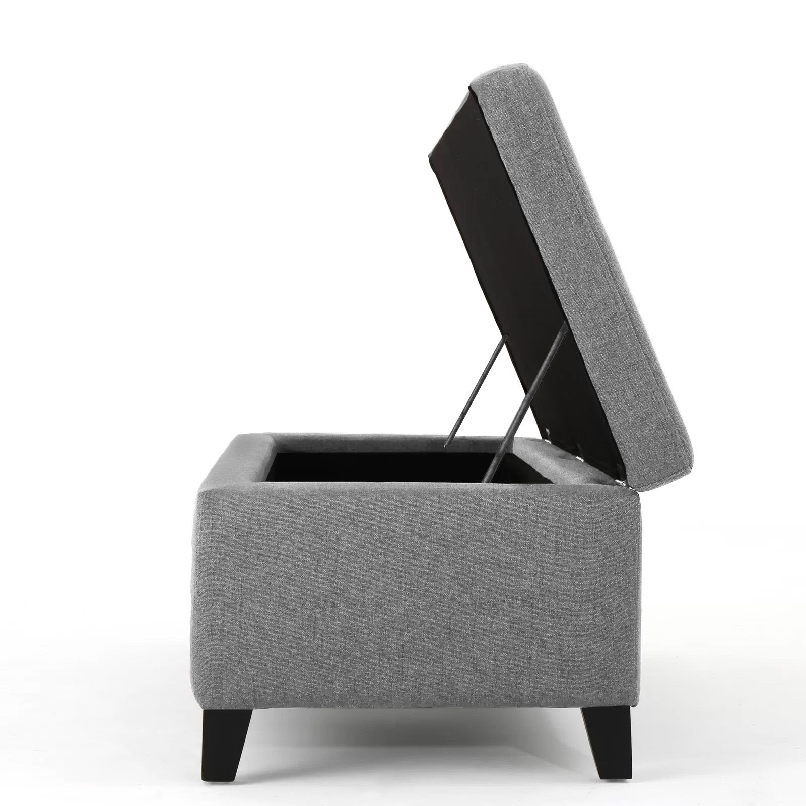 Recamier Bau Julia 1,60m Suede Cinza  - Inova Decor