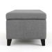 Recamier Bau Julia 1,60m Suede Cinza  - Inova Decor