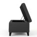 Recamier Bau Julia 1,60m Suede Grafite  - Inova Decor