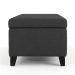 Recamier Bau Julia 1,60m Suede Grafite  - Inova Decor