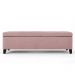 Recamier Bau Julia 1,60m Suede Rosa Bebe  - Inova Decor
