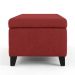Recamier Bau Julia 1,60m Suede Vermelho  - Inova Decor
