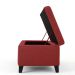 Recamier Bau Julia 1,60m Suede Vermelho  - Inova Decor