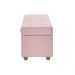 Recamier Bau Madri 1,20m Suede Rosa Bebe - Inova Decor