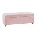 Recamier Bau Madri 1,40m Suede Rosa Bebe - Inova Decor