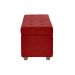 Recamier Bau Madri 1,40m Suede Vermelho - Inova Decor