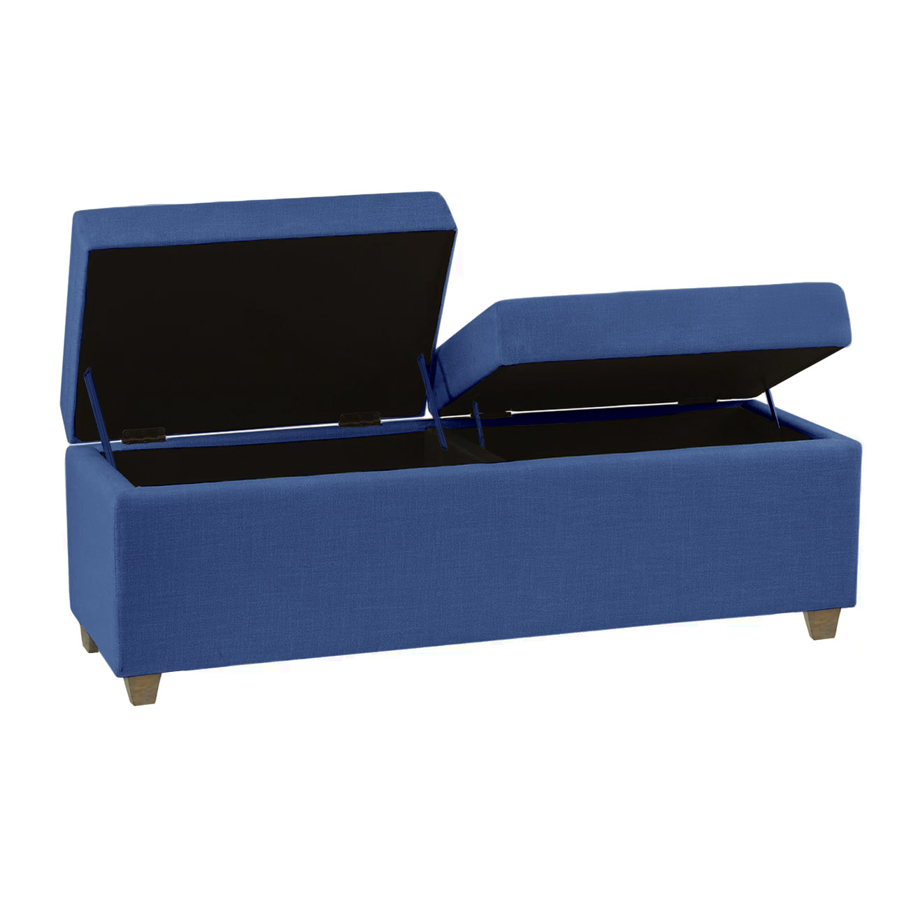 Recamier Bau Madri 1,60m Suede Azul Marinho - Inova Decor