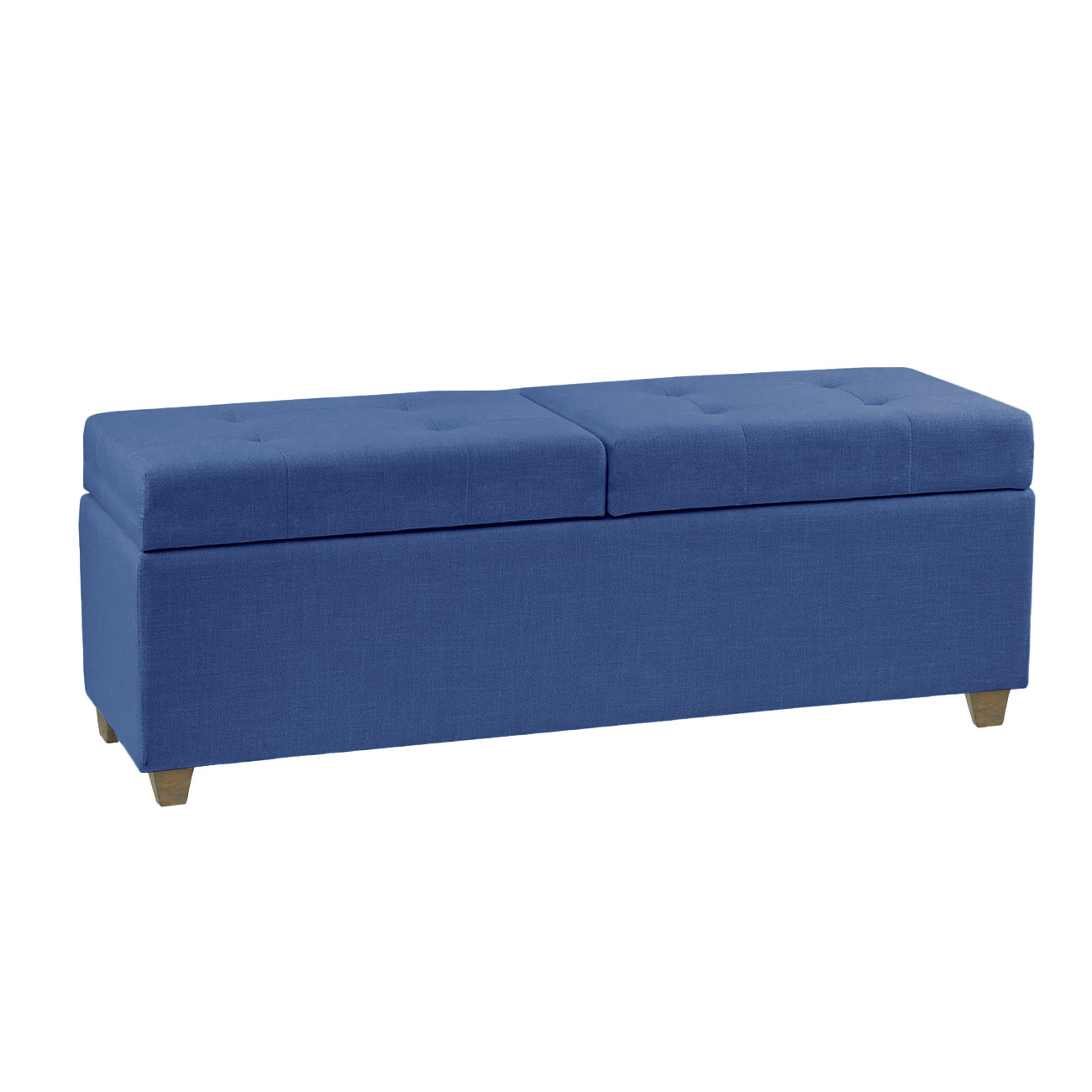 Recamier Bau Madri 1,60m Suede Azul Marinho - Inova Decor