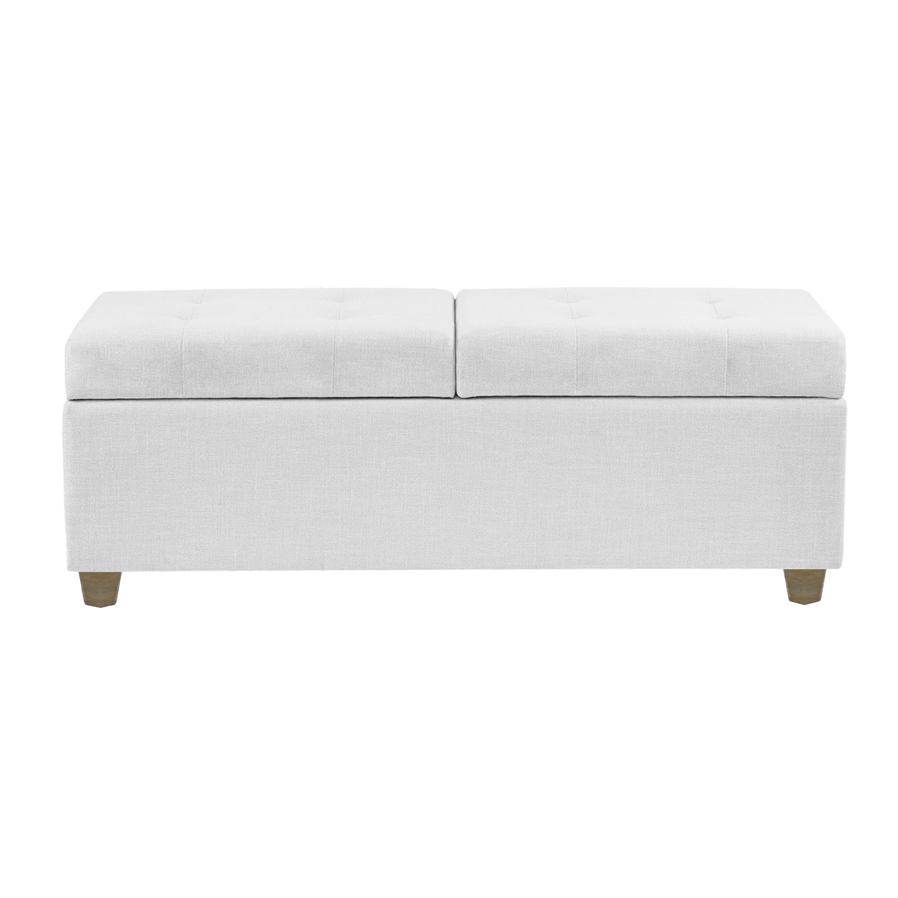 Recamier Bau Madri 1,60m Suede Branco - Inova Decor