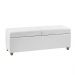 Recamier Bau Madri 1,60m Suede Branco - Inova Decor