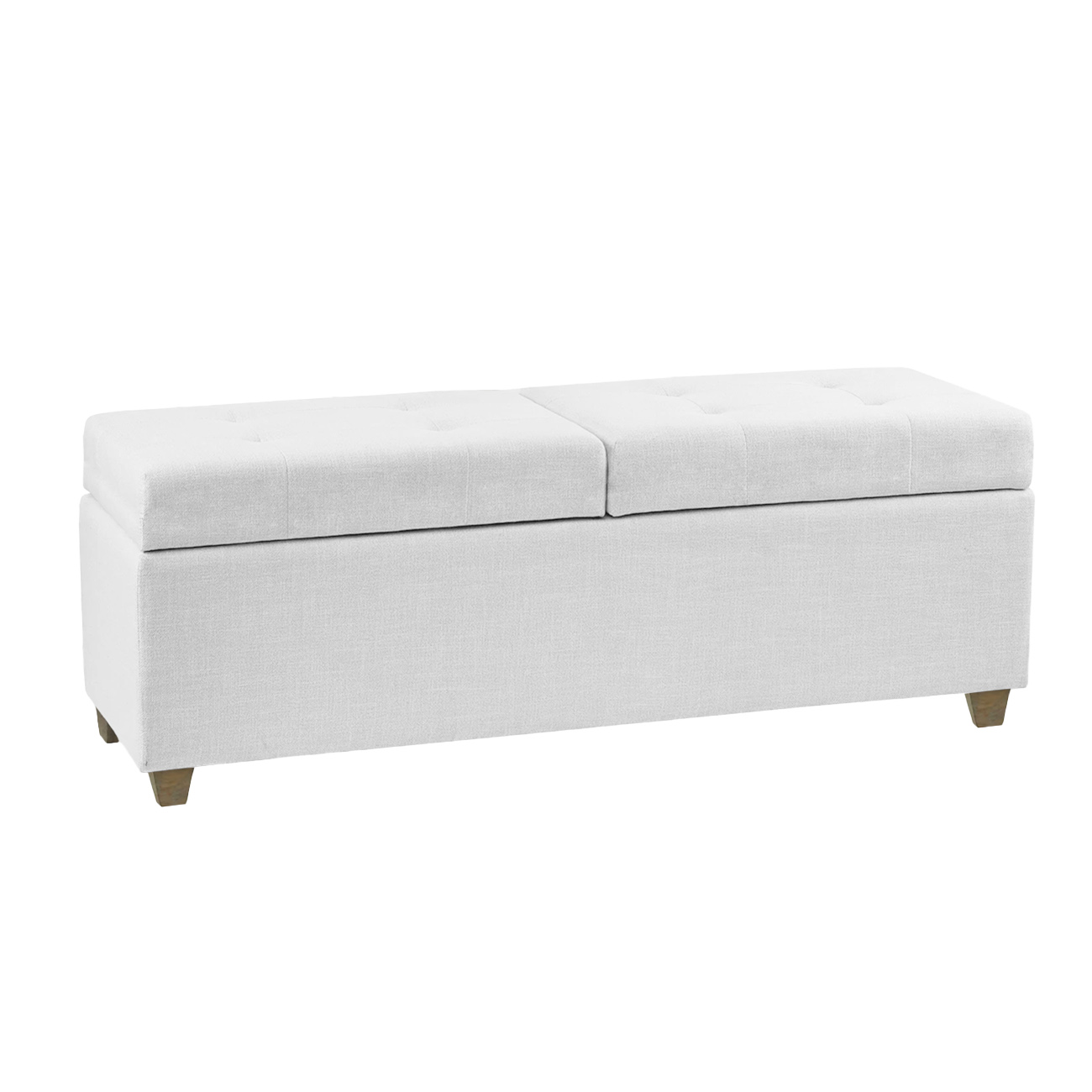 Recamier Bau Madri 1,60m Suede Branco - Inova Decor