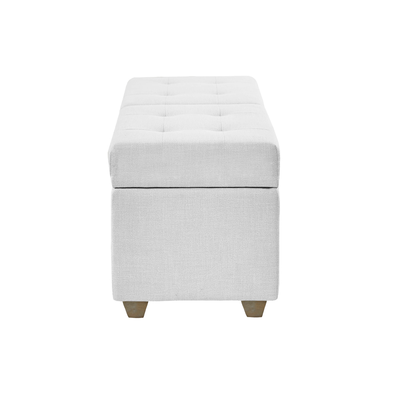 Recamier Bau Madri 1,60m Suede Branco - Inova Decor