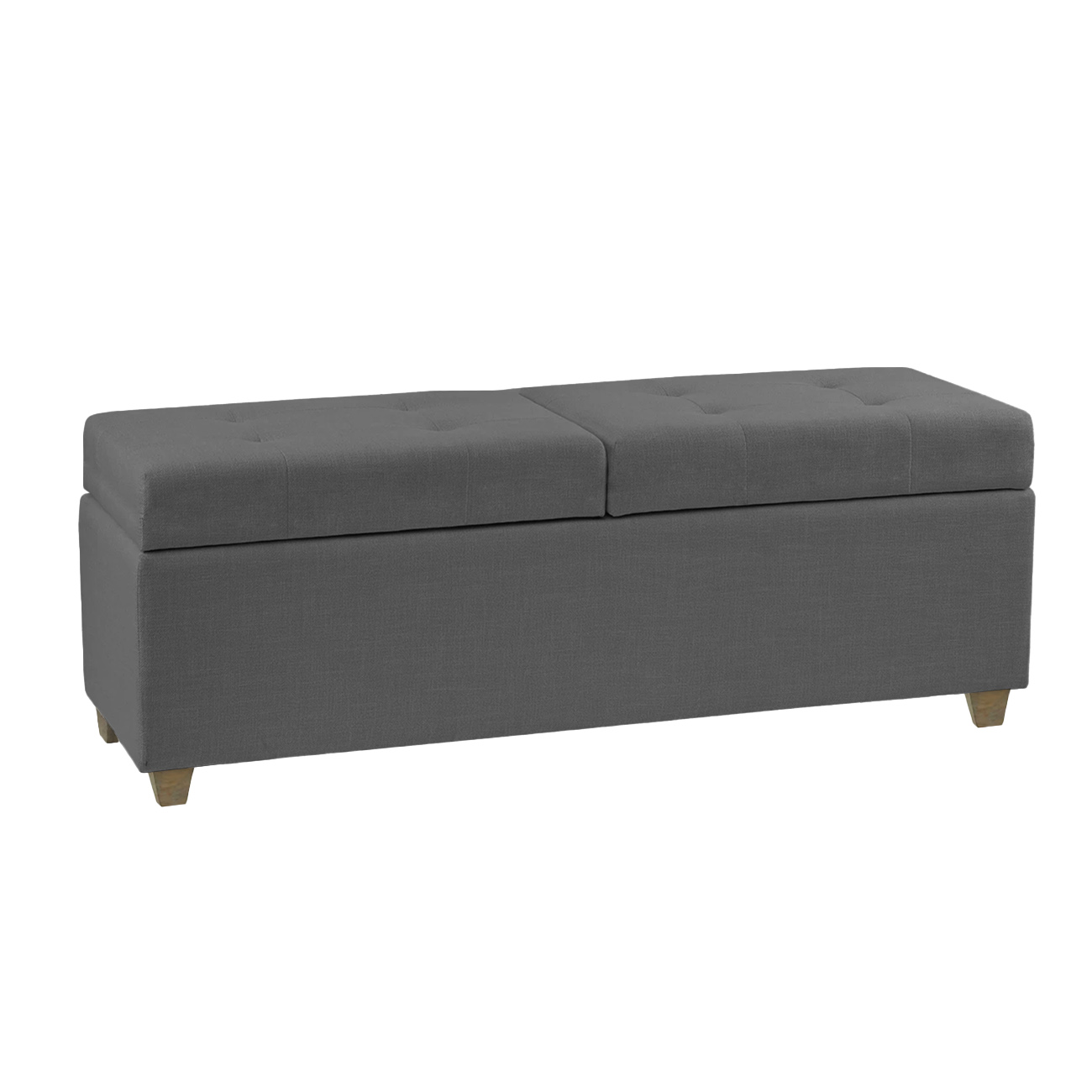 Recamier Bau Madri 1,60m Suede Cinza - Inova Decor