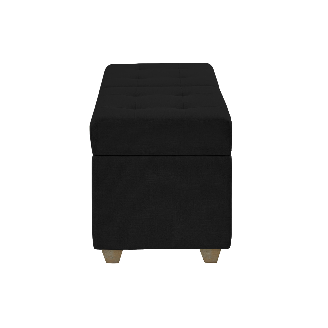 Recamier Bau Madri 1,60m Suede Preto - Inova Decor