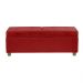 Recamier Bau Madri 1,60m Suede Vermelho - Inova Decor