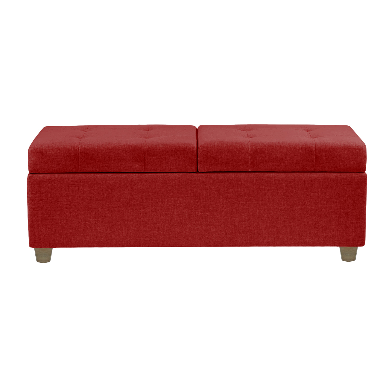 Recamier Bau Madri 1,60m Suede Vermelho - Inova Decor