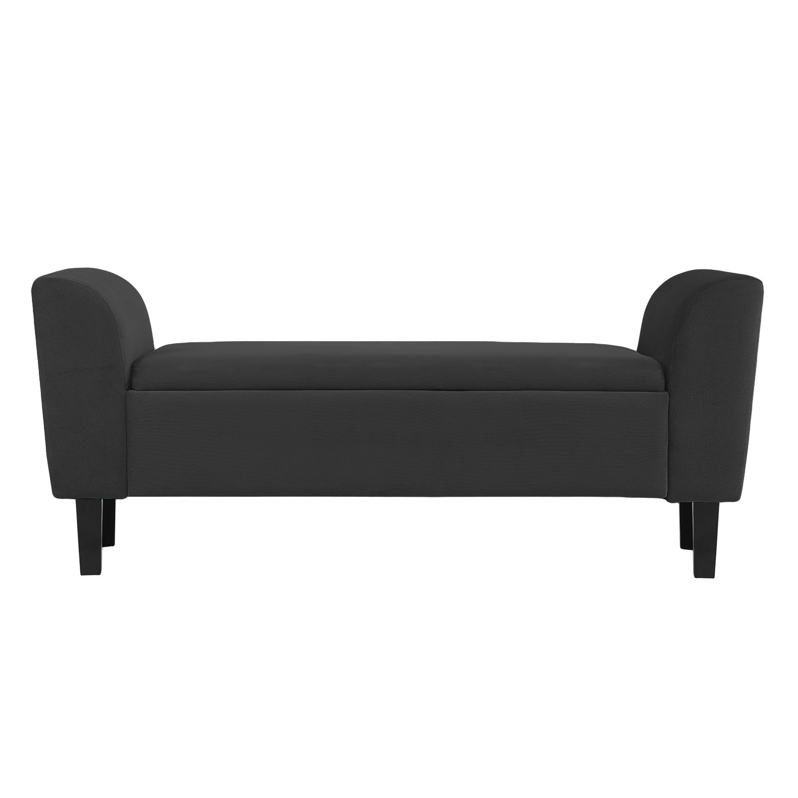 Recamier Bau Malibu 1,20m Suede Preto - Inova Decor