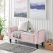 Recamier Bau Malibu 1,20m Suede Rosa Bebe - Inova Decor
