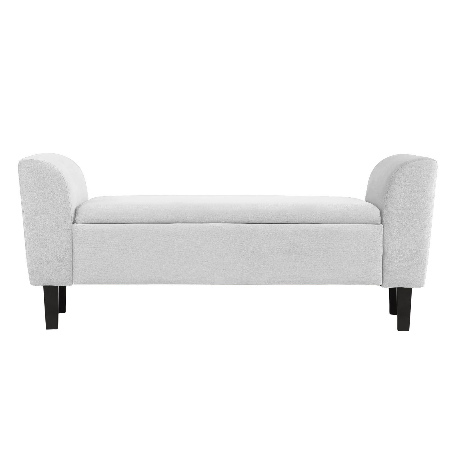 Recamier Bau Malibu 1,40m Suede Branco - Inova Decor