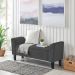 Recamier Bau Malibu 1,40m Suede Grafite - Inova Decor