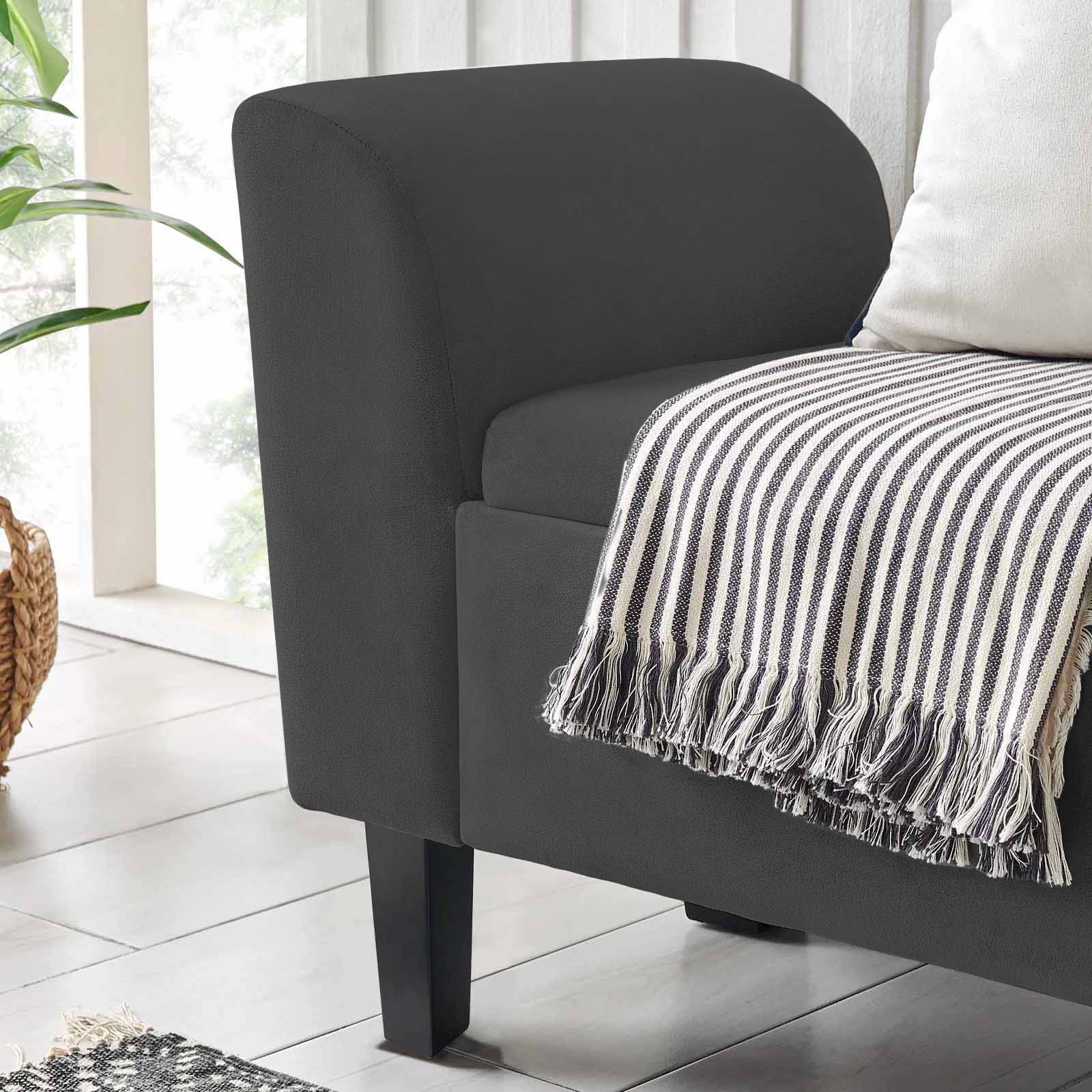 Recamier Bau Malibu 1,40m Suede Grafite - Inova Decor