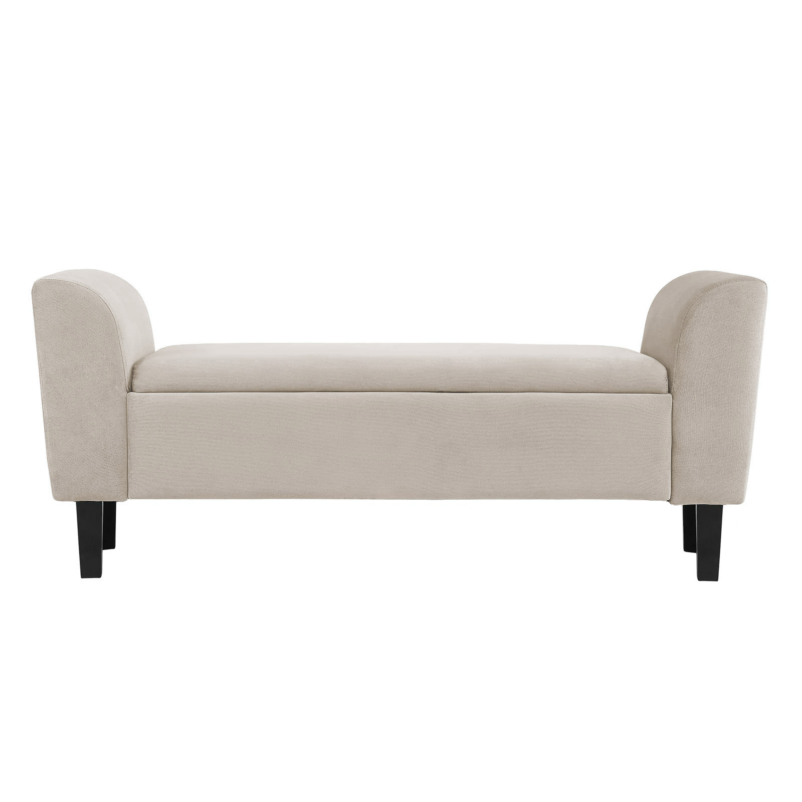 Recamier Bau Malibu 1,60m Suede Bege - Inova Decor