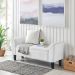 Recamier Bau Malibu 1,60m Suede Branco - Inova Decor