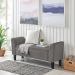 Recamier Bau Malibu 1,60m Suede Cinza - Inova Decor