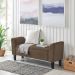 Recamier Bau Malibu 1,60m Suede Marrom - Inova Decor