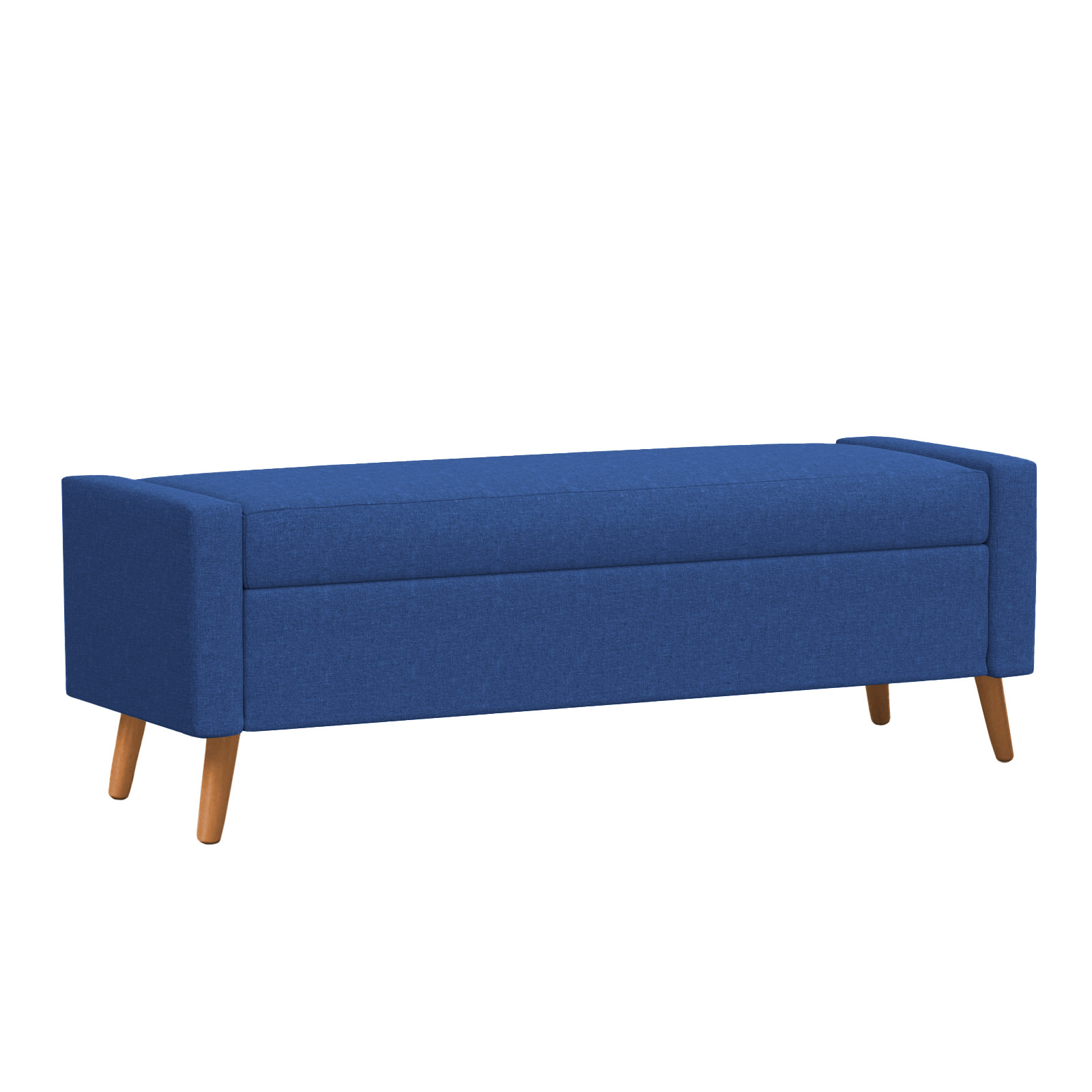 Recamier Bau Paris 1,20m Suede Azul marinho - Inova Decor