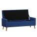 Recamier Bau Paris 1,20m Suede Azul marinho - Inova Decor
