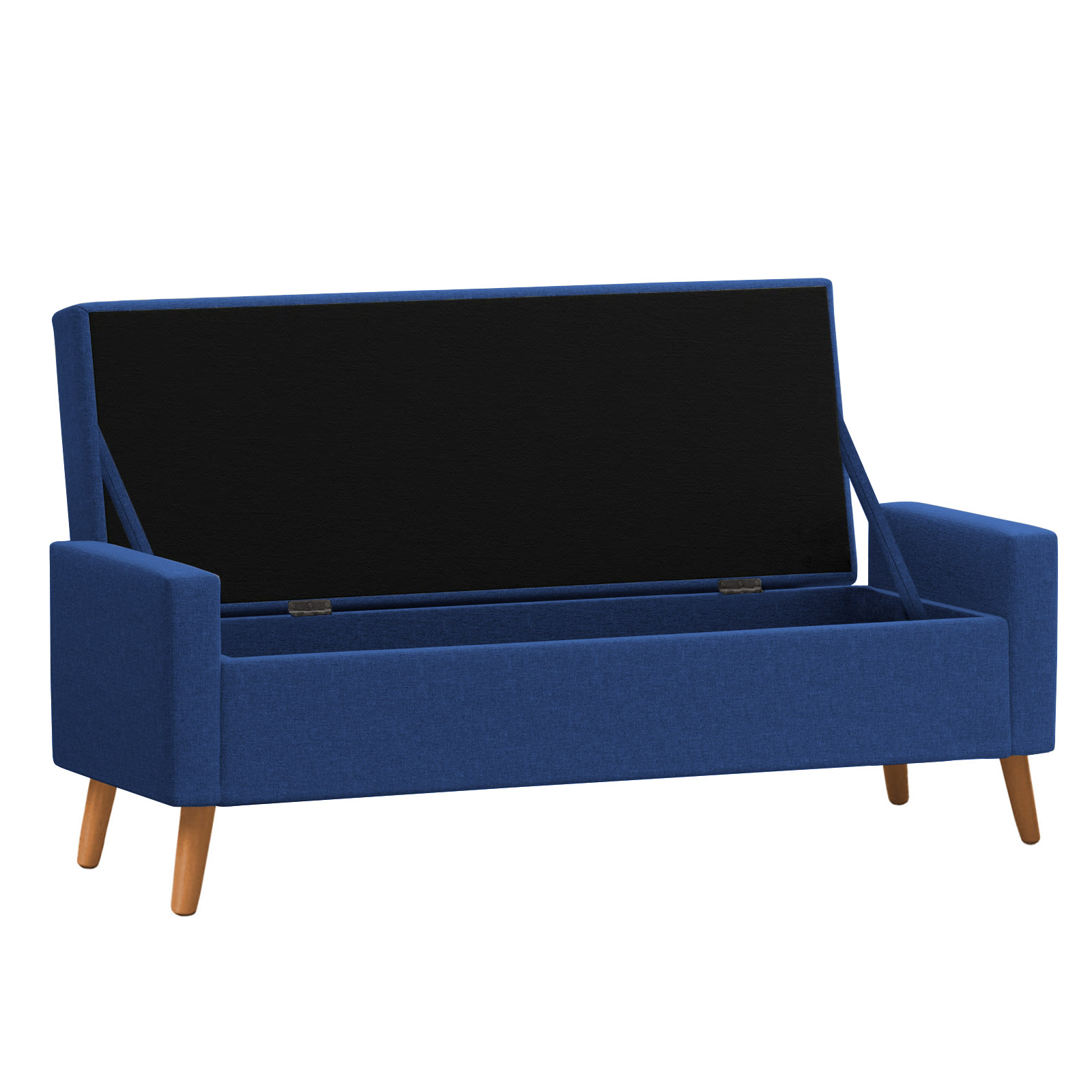 Recamier Bau Paris 1,20m Suede Azul marinho - Inova Decor