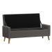 Recamier Bau Paris 1,20m Suede Cinza - Inova Decor