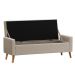 Recamier Bau Paris 1,40m Linho Bege - Inova Decor