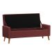 Recamier Bau Paris 1,40m Suede Bordo - Inova Decor