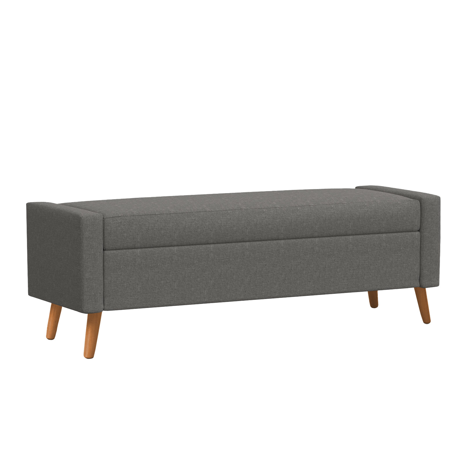 Recamier Bau Paris 1,40m Suede Cinza - Inova Decor