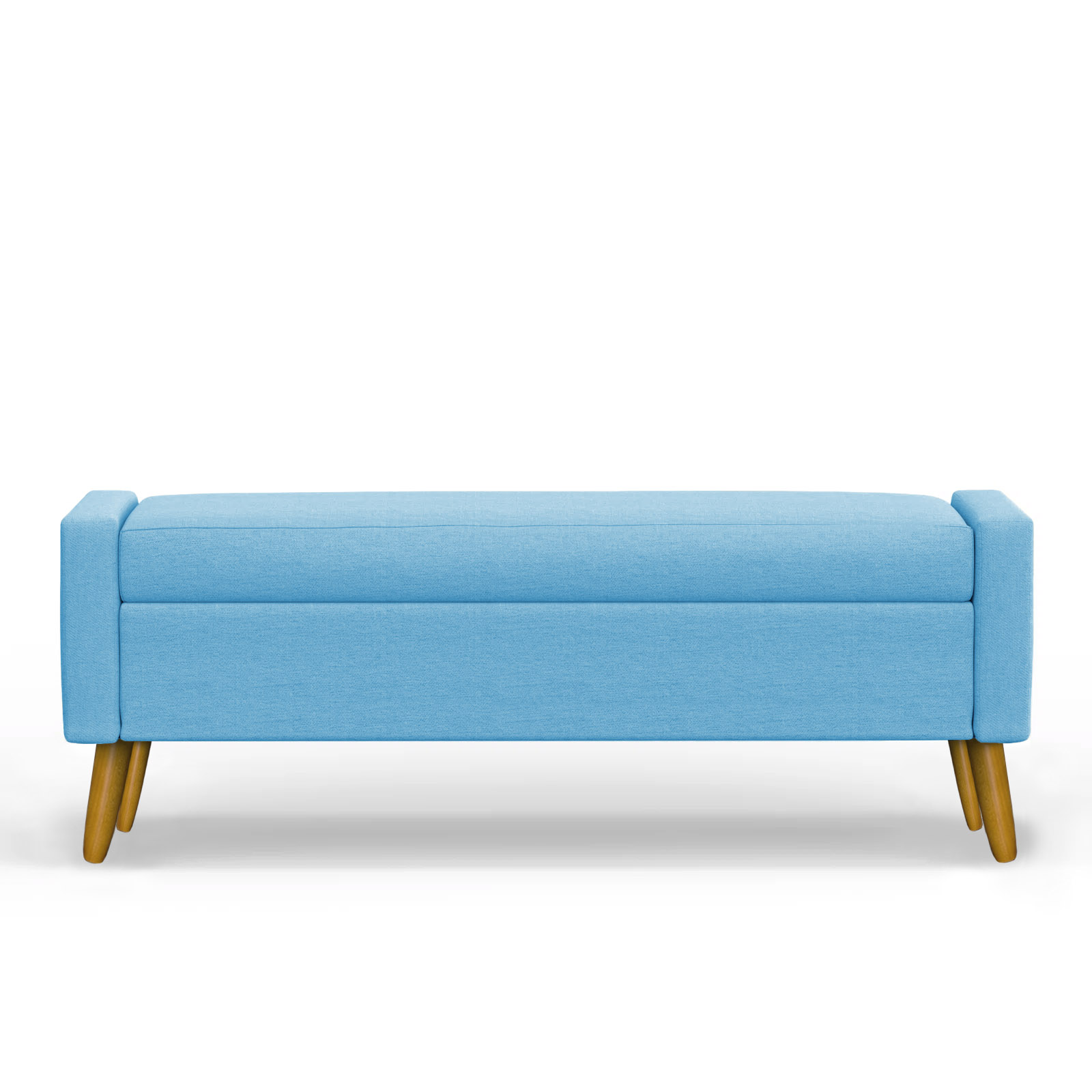 Recamier Bau Paris 1,60m Suede Azul Turquesa - Inova Decor