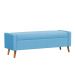 Recamier Bau Paris 1,60m Suede Azul Turquesa - Inova Decor
