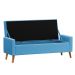 Recamier Bau Paris 1,60m Suede Azul Turquesa - Inova Decor