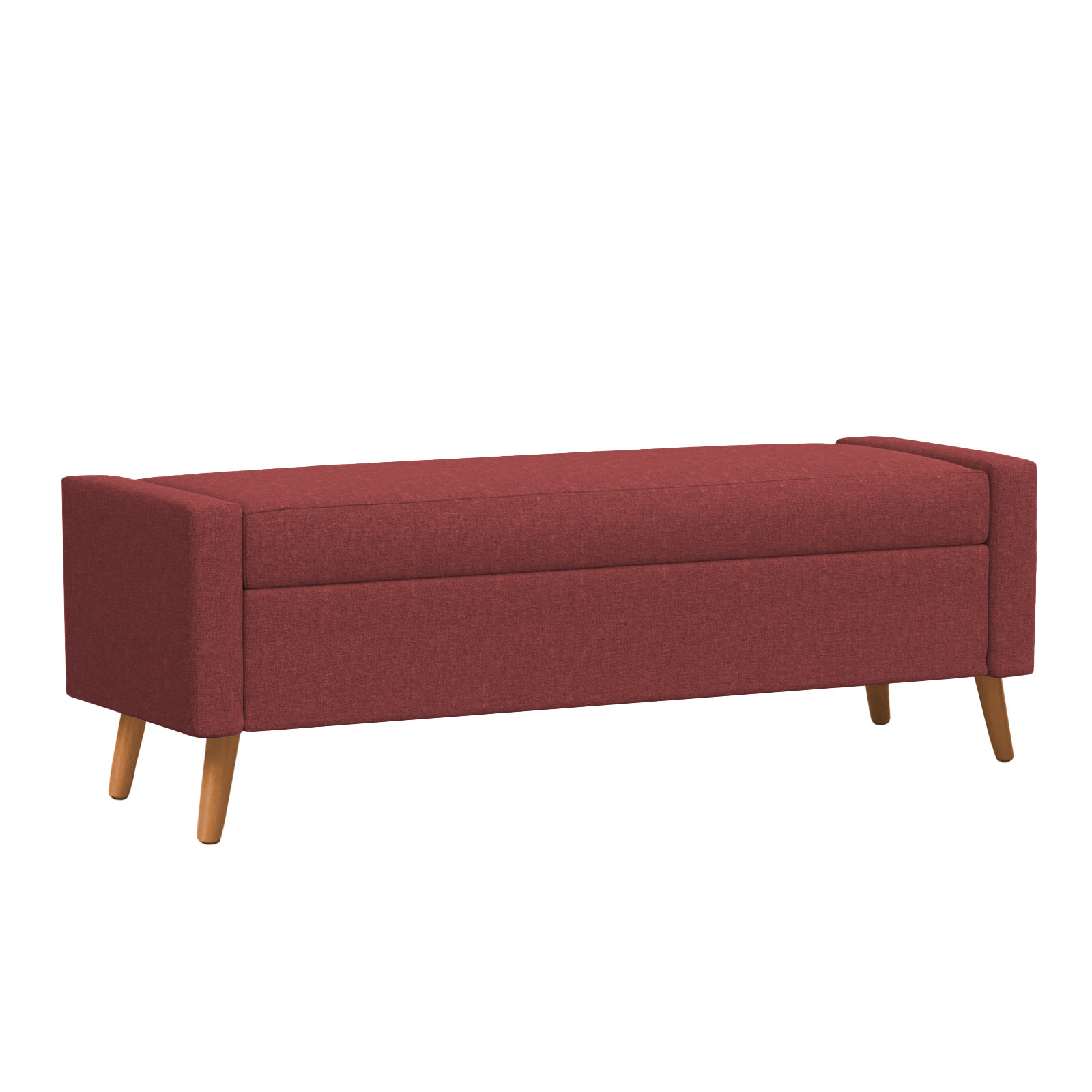 Recamier Bau Paris 1,60m Suede Bordo - Inova Decor