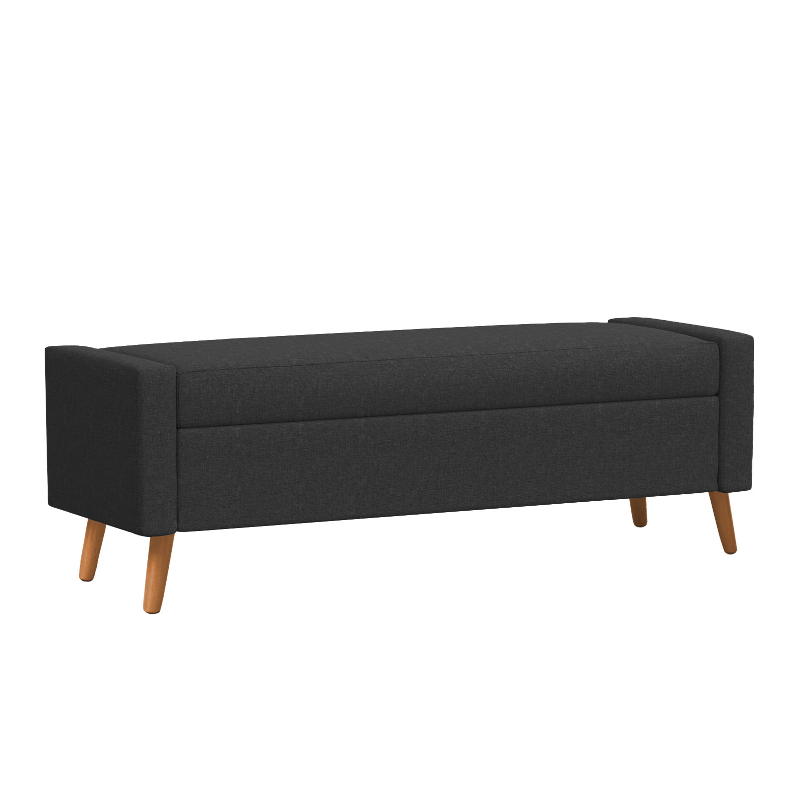 Recamier Bau Paris 1,60m Suede Preto - Inova Decor